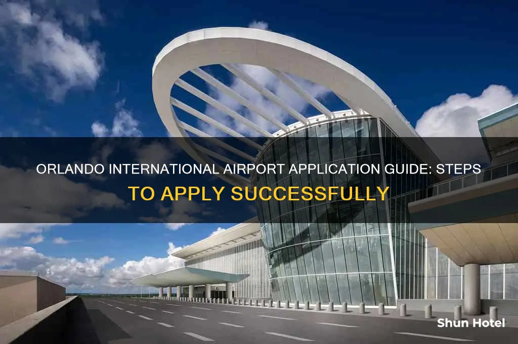how to apply at the orlando international airport