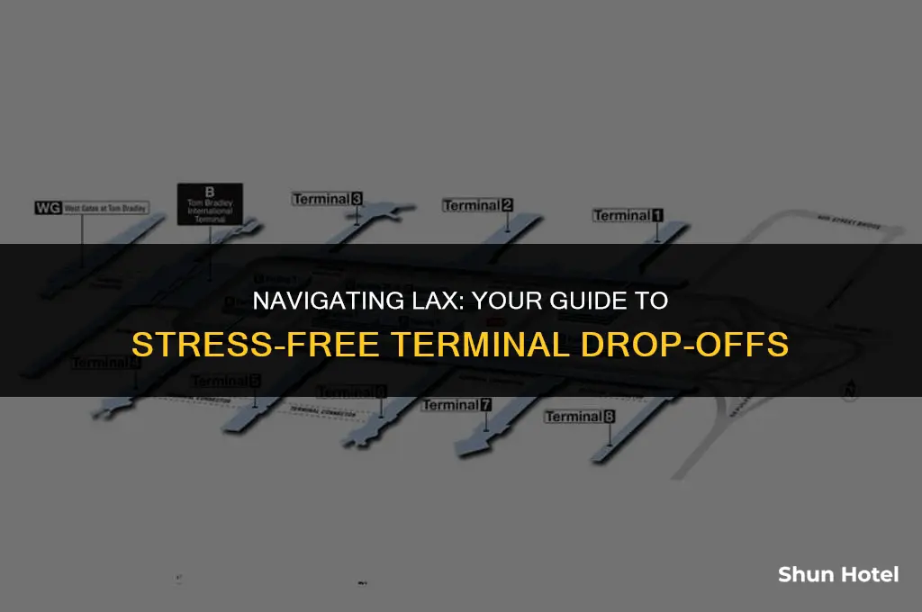 how to be drop off terminal lax airport