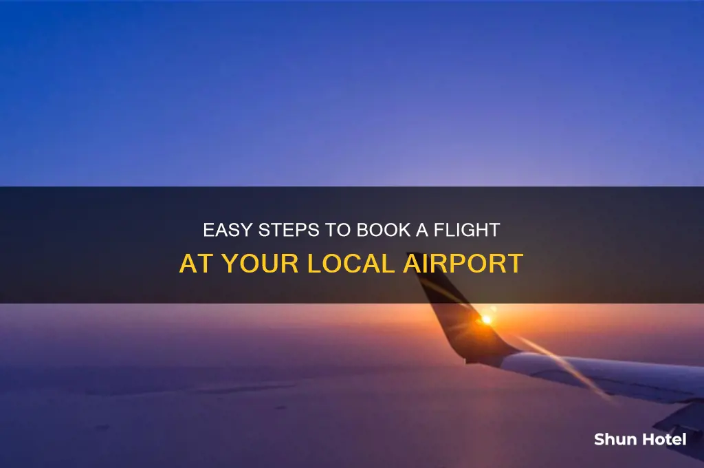 how to book a fly at a local airport