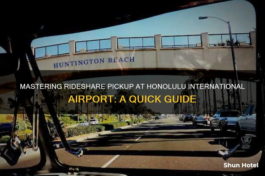 how to catch rideshare at honolulu international airport