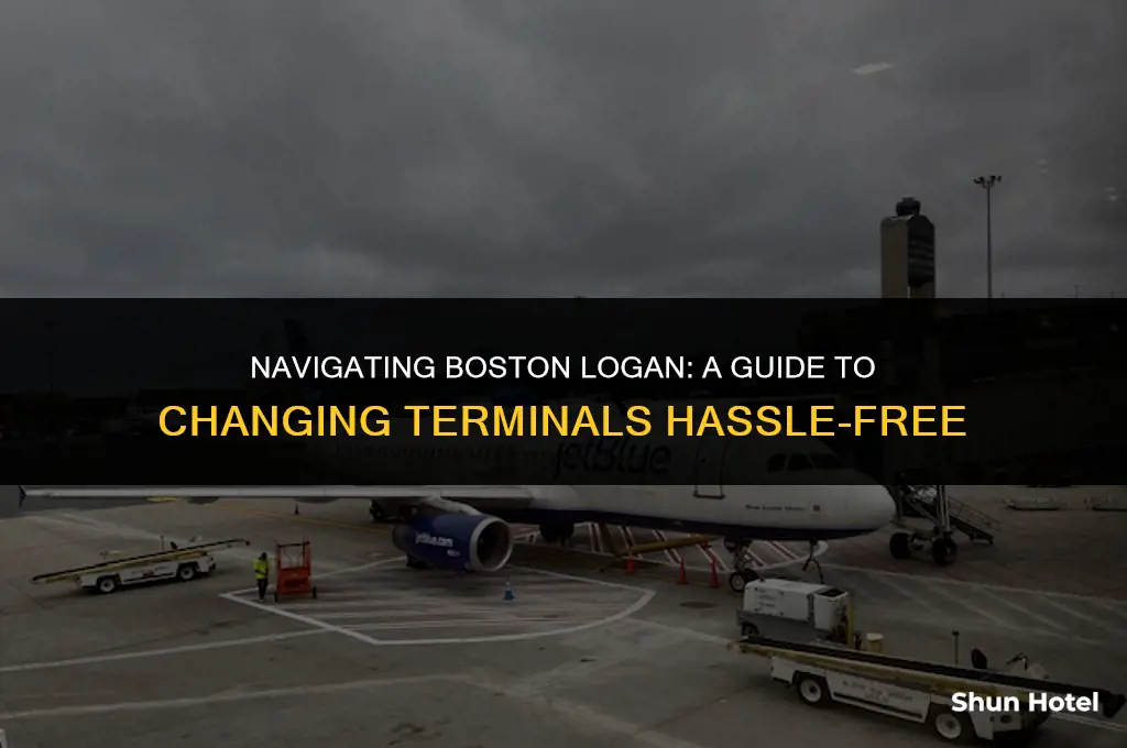 how to change terminals at boston logan airport