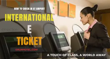Effortless International Travel: Mastering Airport Check-In with E-Tickets