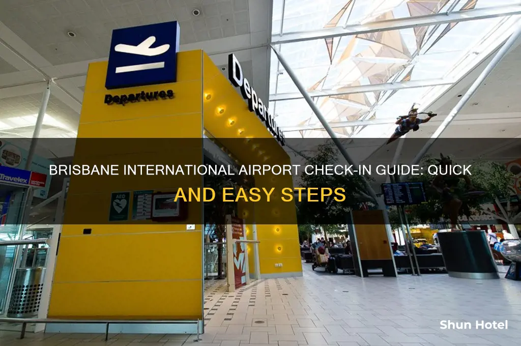 how to check in at brisbane international airport