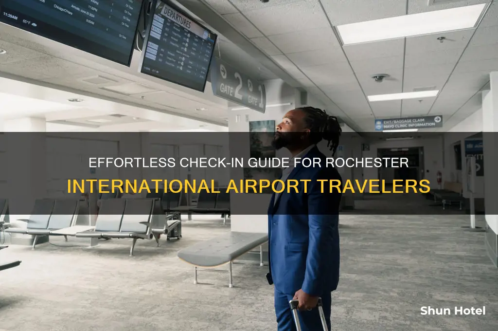 how to check in at rochester international airport