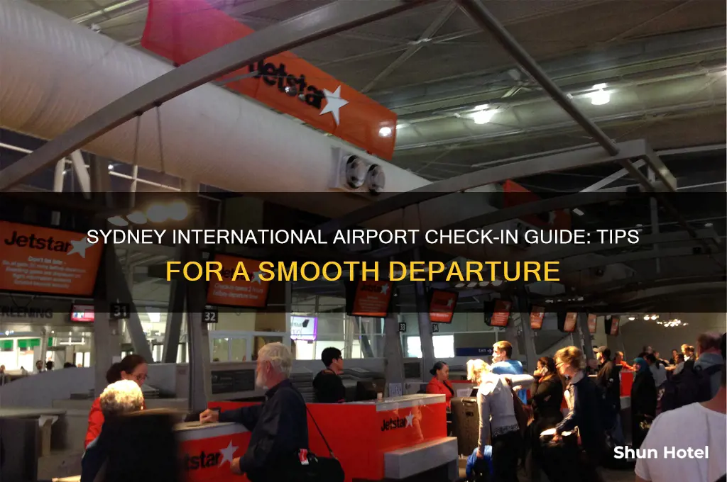 how to check in at sydney international airport