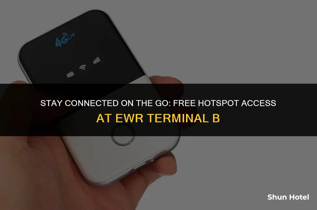 how to connect free hotspot in ewr airport terminal b