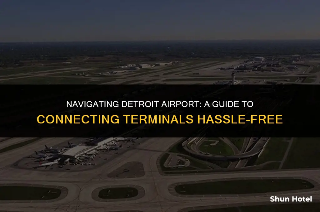 how to connect terminals at detroit airport