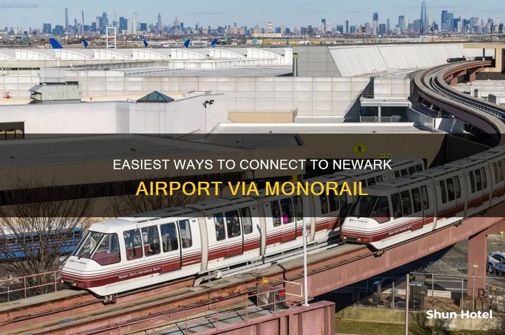 how to connect with the monorail to newark international airport