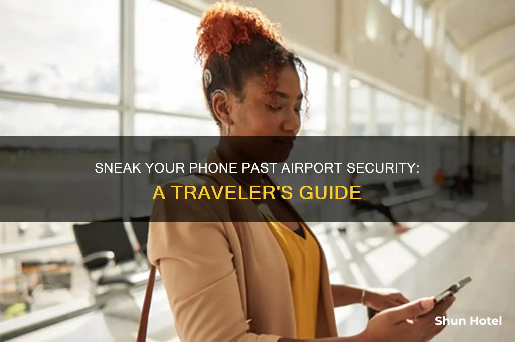 how to escape mobile phone from international airport