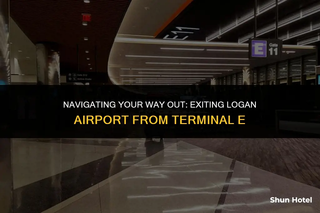 how to exit logan airport from terminal e