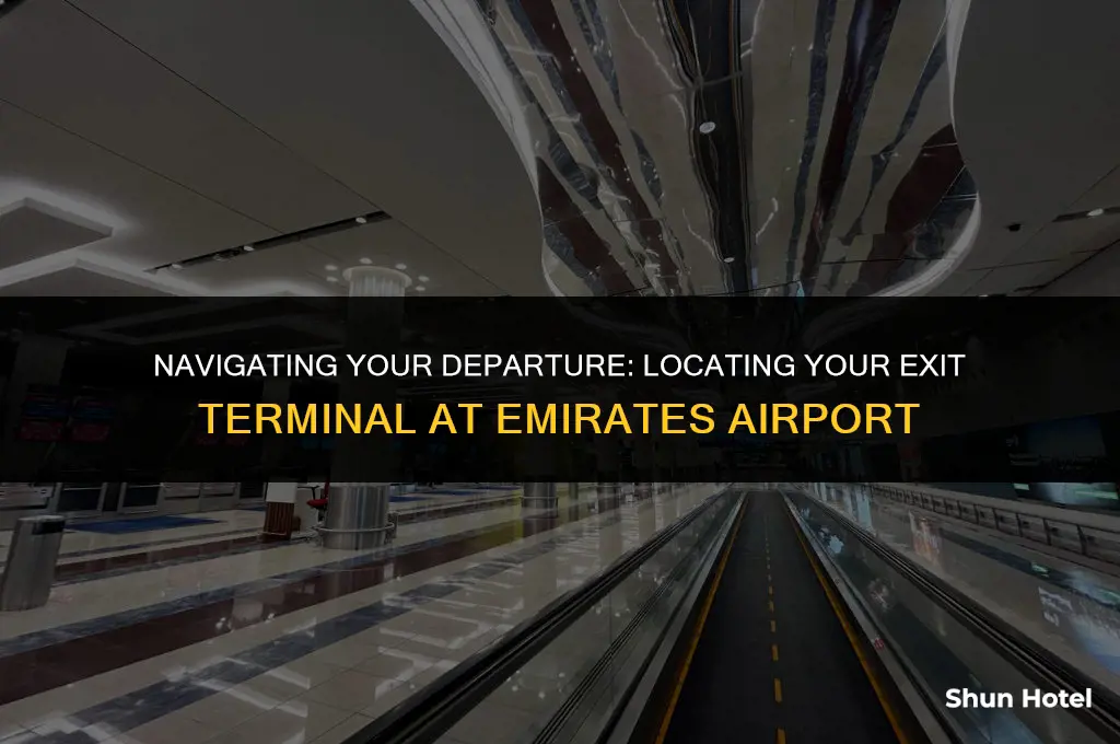 how to find my exit terminal airport emirates