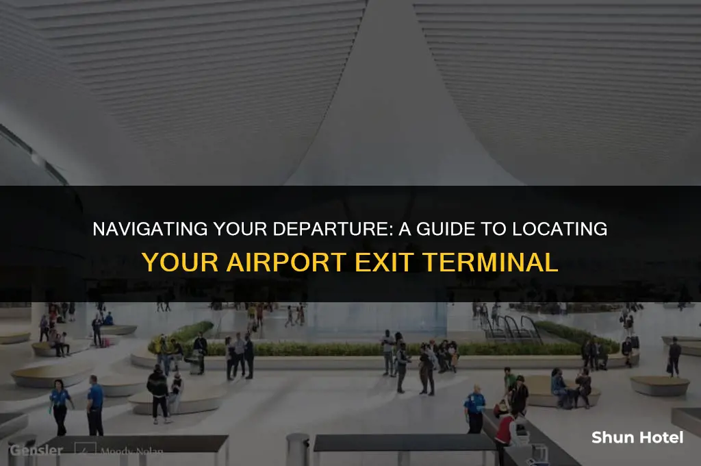 how to find my exit terminal airport