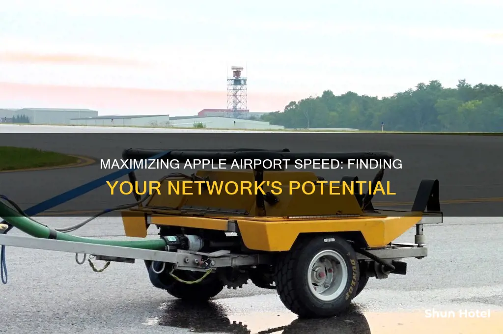 how to find speed that apple airport can handle