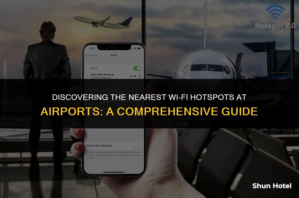 how to find the closest wifi with airport