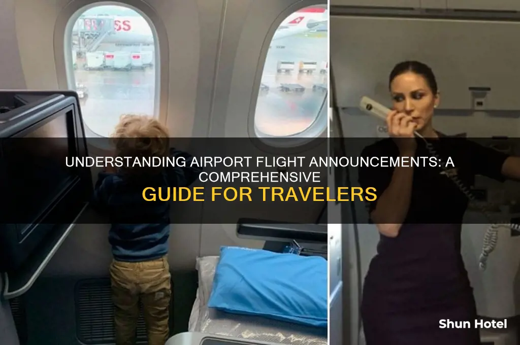 how to flights get annouced in airports