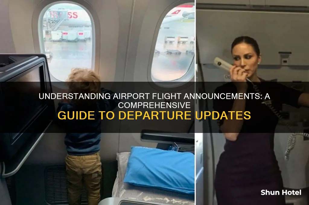 how to flights get announced in airports