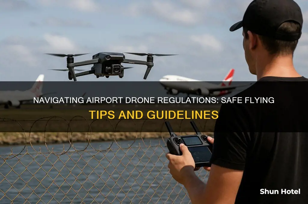 how to fly a drone at an airport