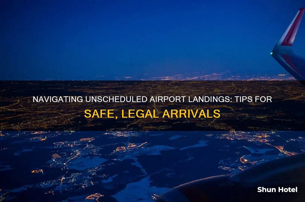 how to fly into an airport without an arival