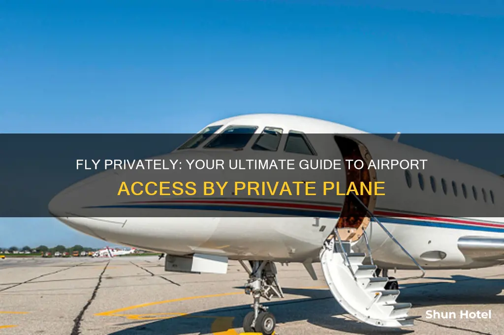 how to fly to airports on private planes