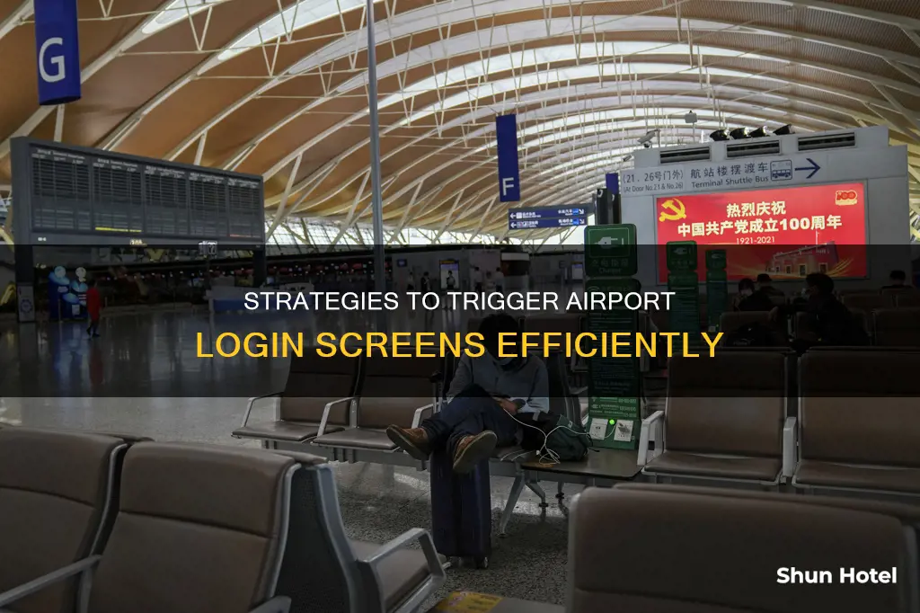how to force airport login screen