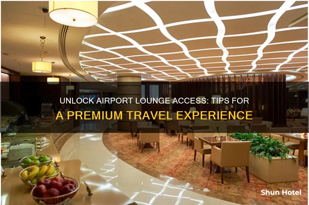 how to get a airport lounge access