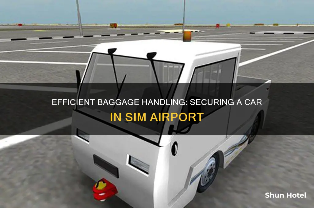 how to get a baggage car in sim airport