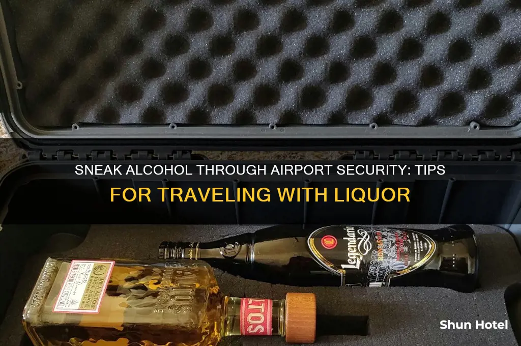how to get a bottle of alcohol through airport security