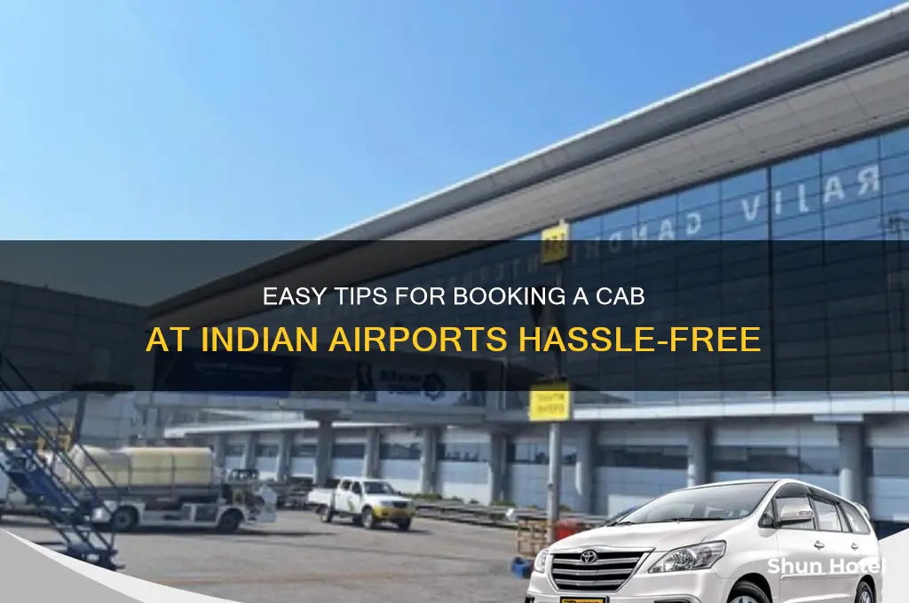 how to get a cab at airport in india