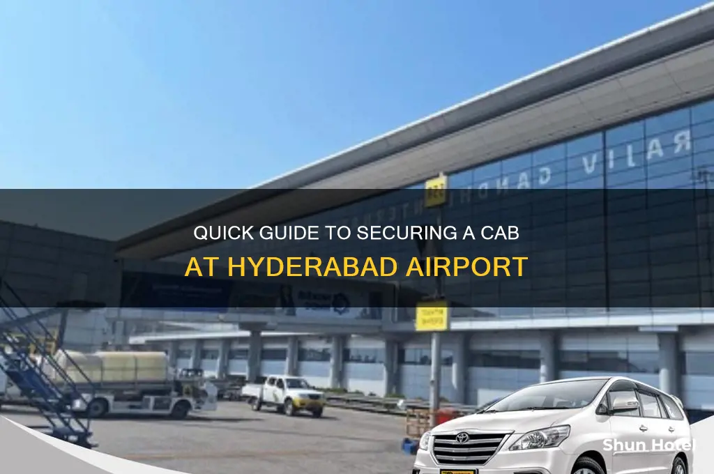 how to get a cab at hydrbad airport