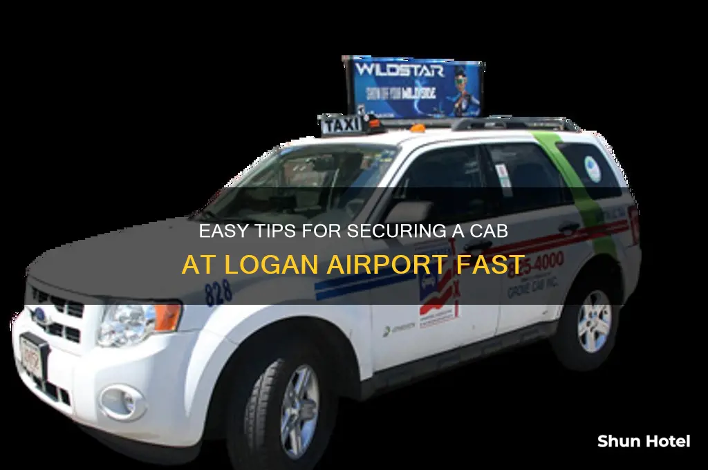 how to get a cab at logan airport