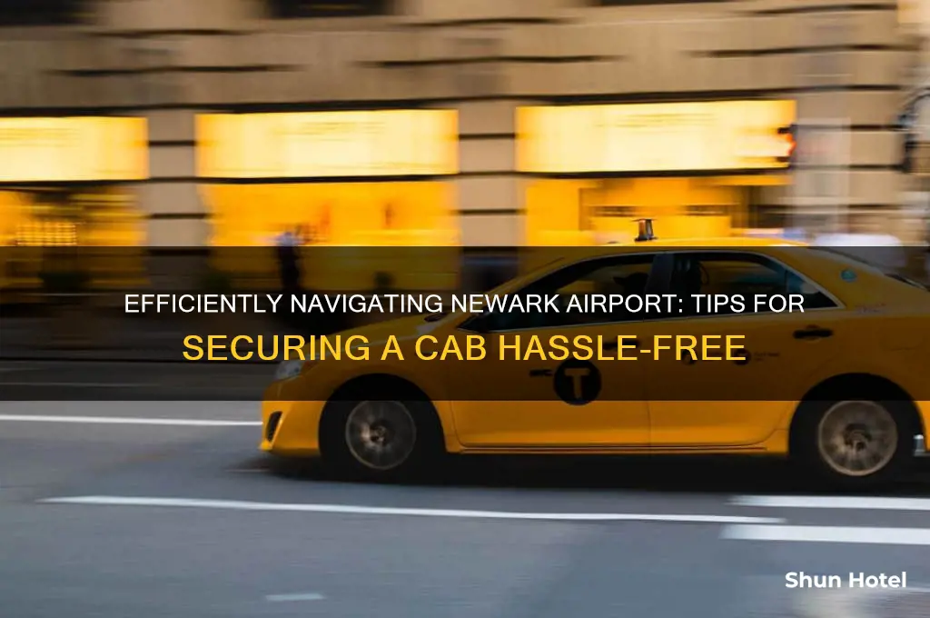how to get a cab at newark airport