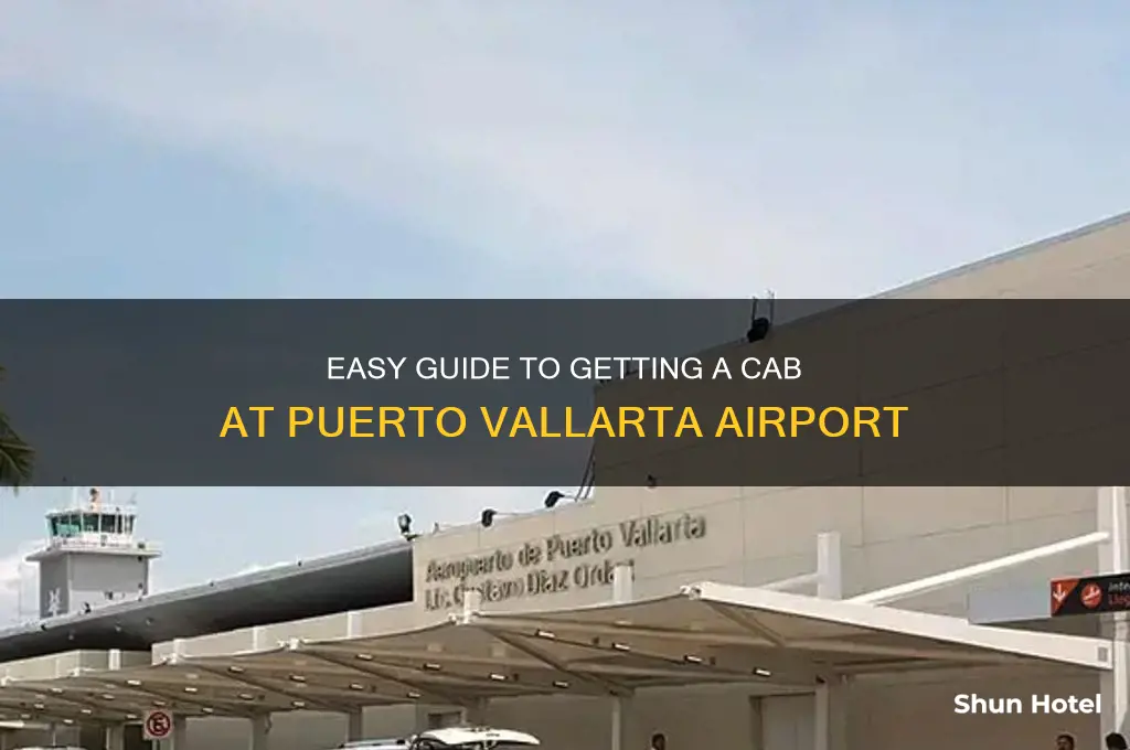 how to get a cab at puerto vallarta airport