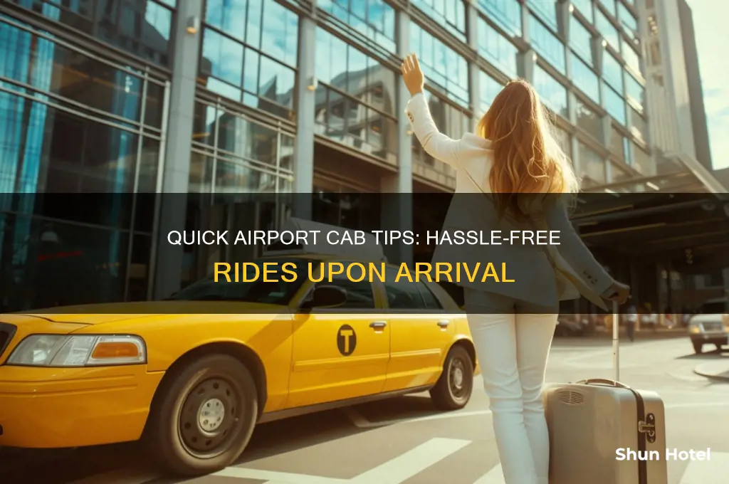 how to get a cab at the airport