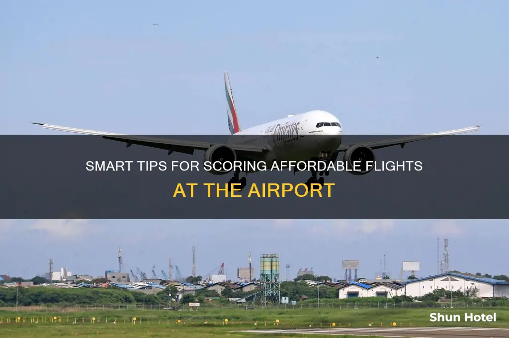 how to get a cheap flight in the airport