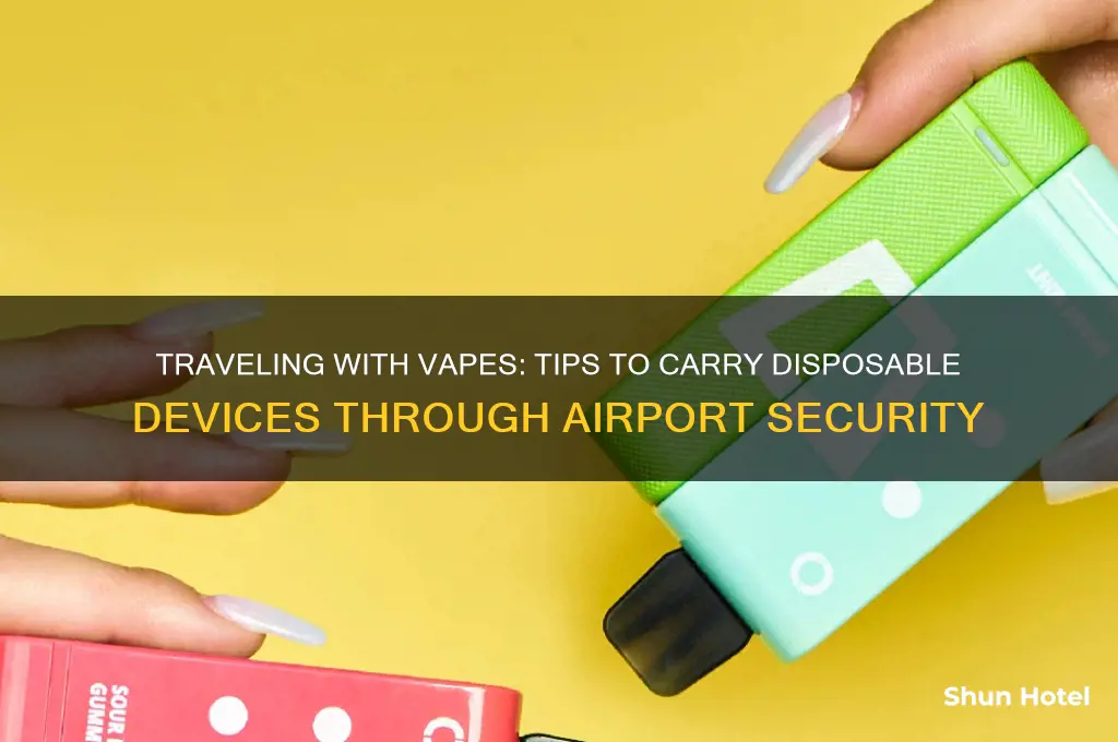 how to get a disposable vape through airport security