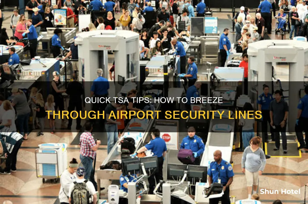 how to get a fast line in airport tsa