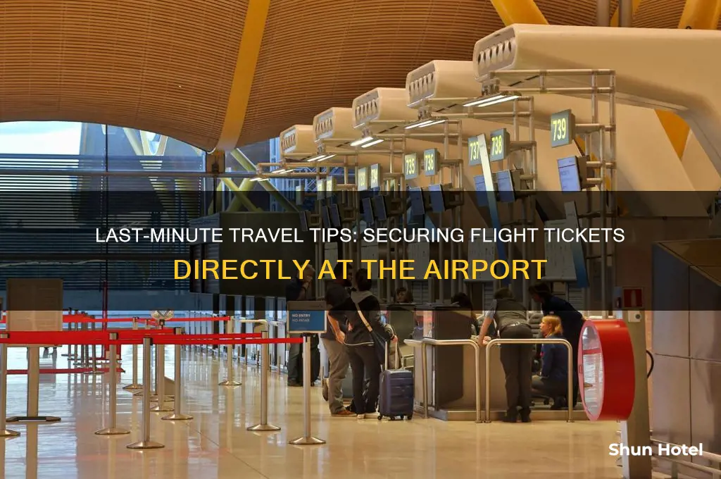 how to get a flight ticket at the airport
