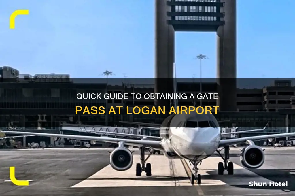 how to get a gate pass at logan airport
