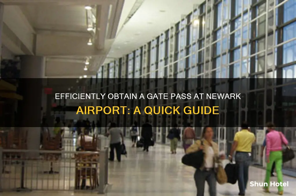 how to get a gate pass at newark airport