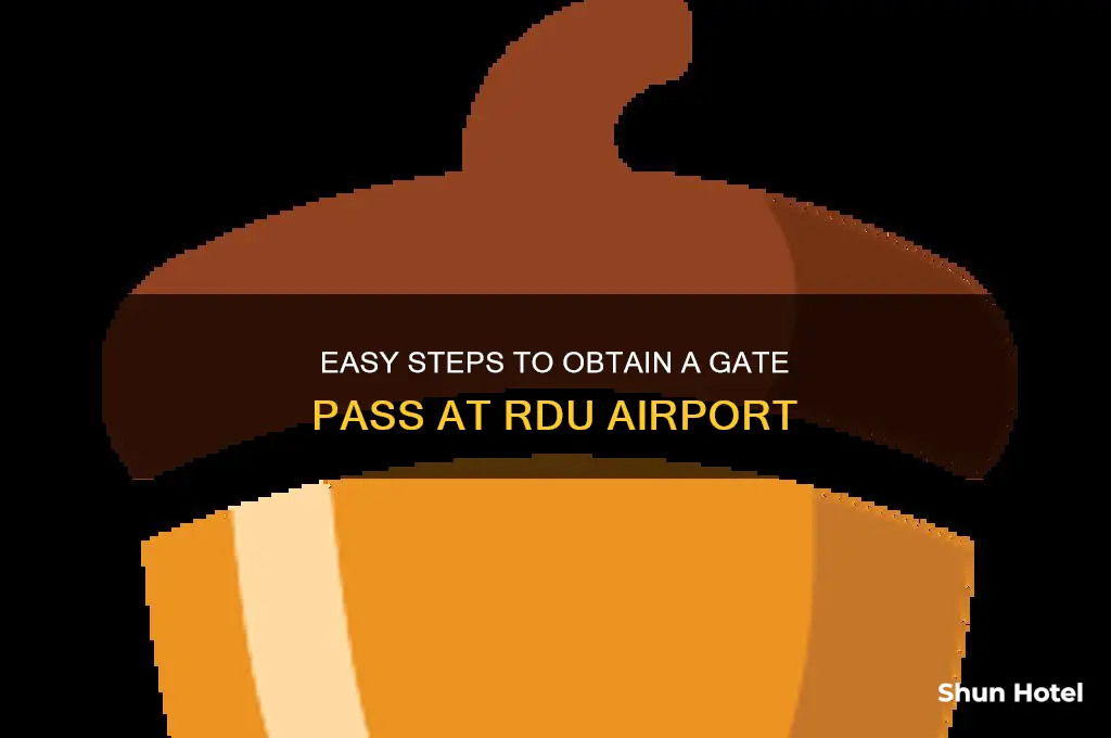 how to get a gate pass at rdu airport
