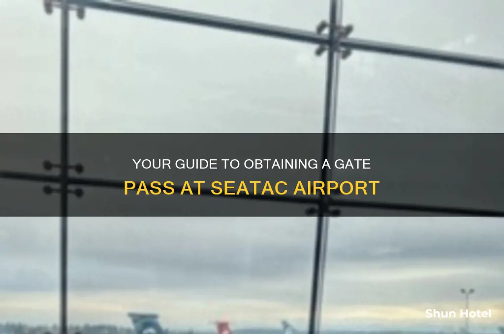 how to get a gate pass at seatac airport