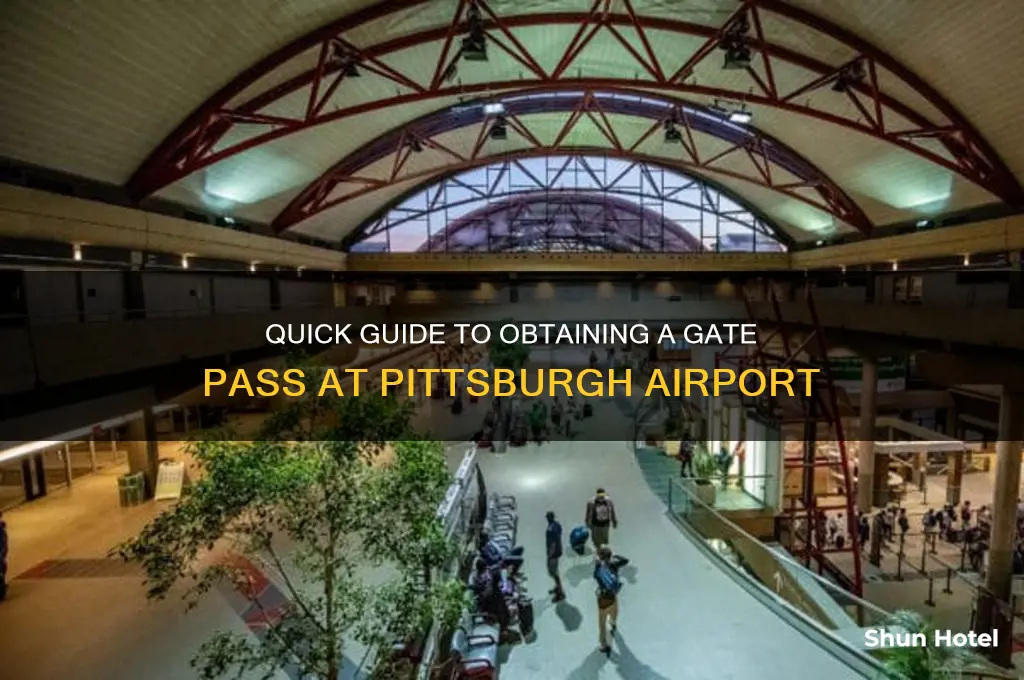 how to get a gate pass pittsburgh airport