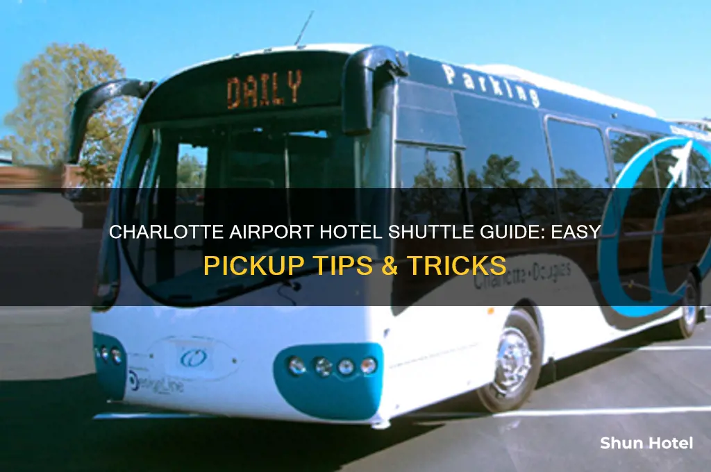 how to get a hotel shuttle at charlotte airport