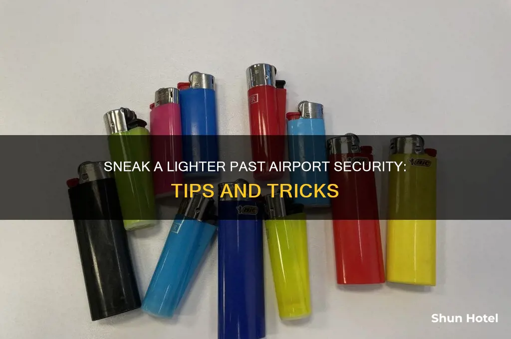 how to get a lighter through airport security