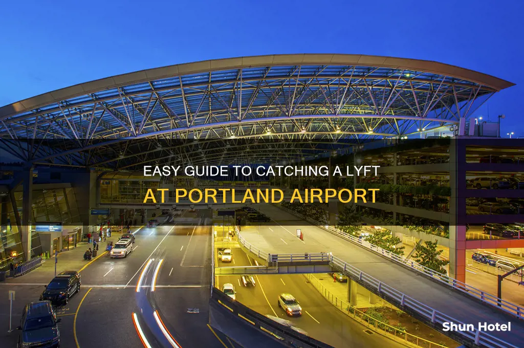 how to get a lyft at portland airport