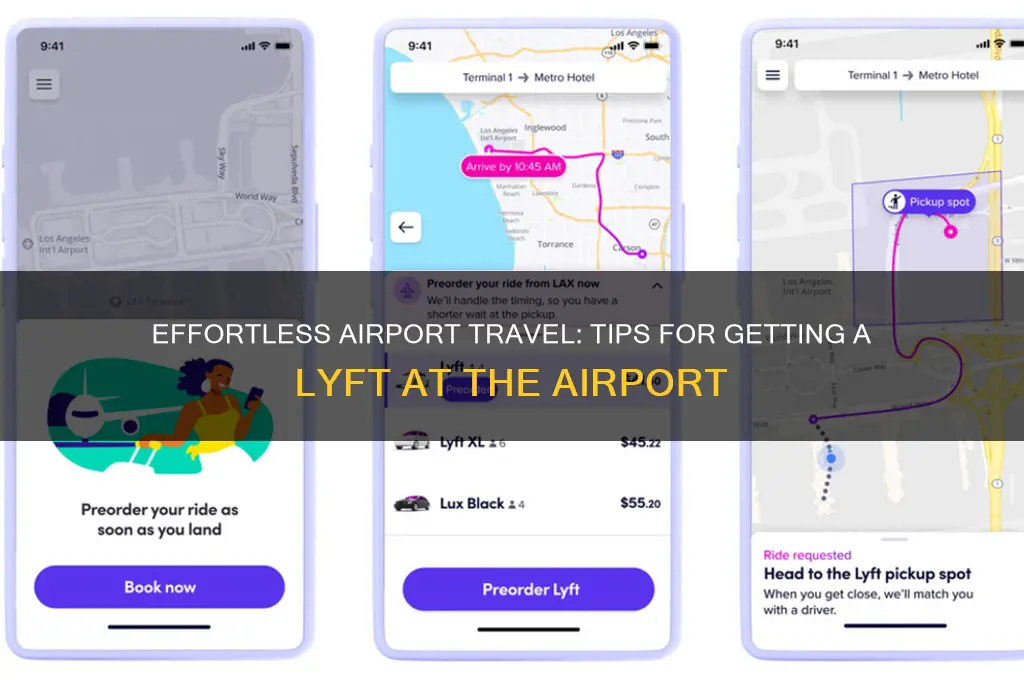 how to get a lyft at the airport