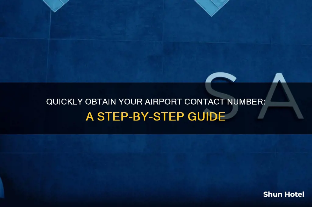 how to get a numbr from the airport
