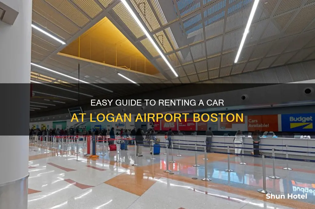 how to get a rental car at logan airport