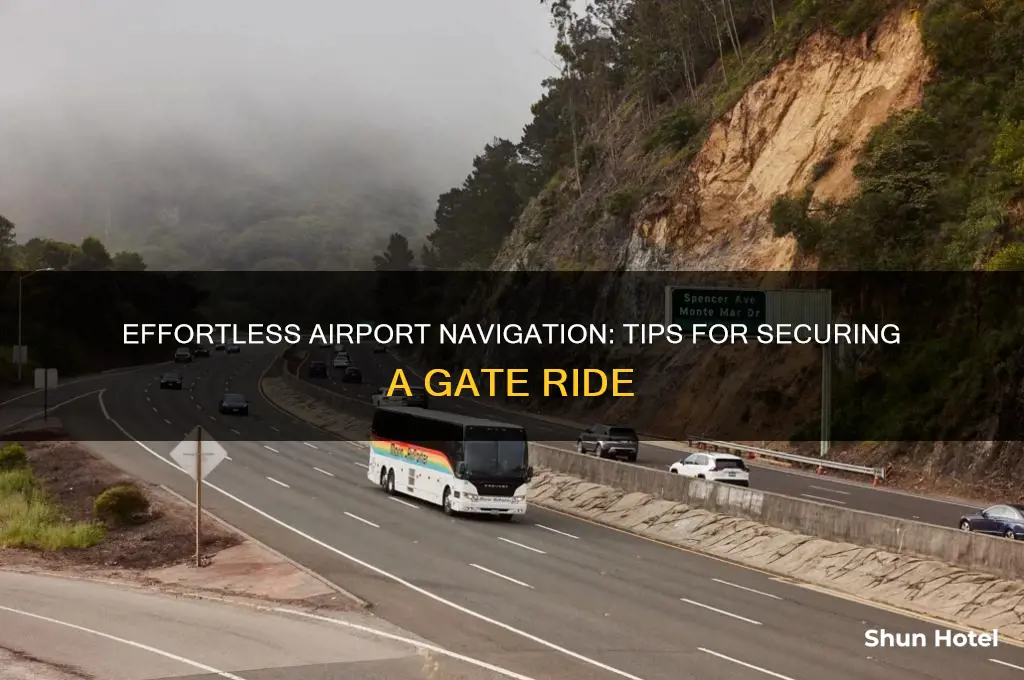 how to get a ride to the gate in airport