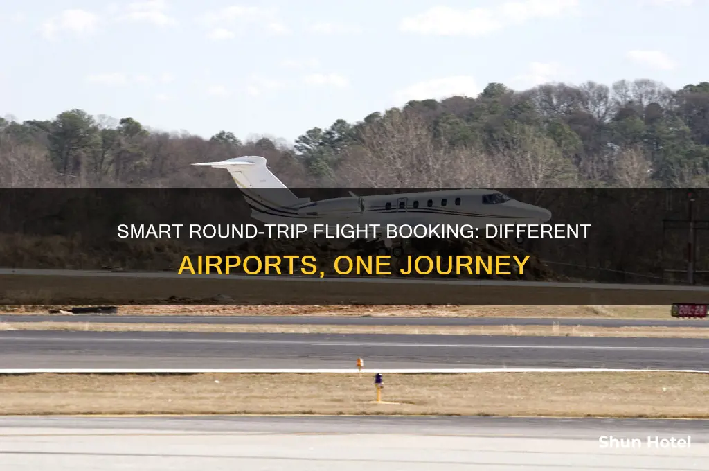 how to get a round trip flight from different airports